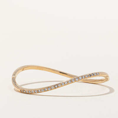 Curved Diamond Bangle | 0.25ctw | 6.5