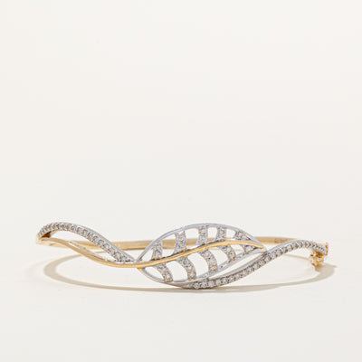Diamond Leaf Bangle | 0.75ctw | 6