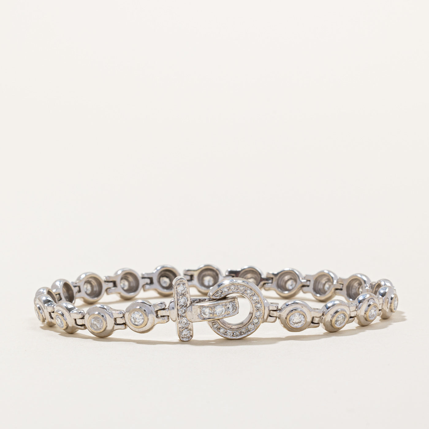 Diamond Buckle Closure Bracelet | 1.00ctw | 7" |