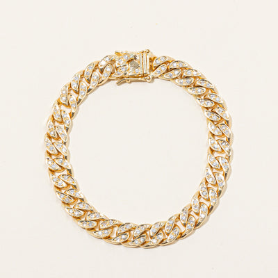 Diamond Cuban Link Bracelet | 1.13ctw | 6.25