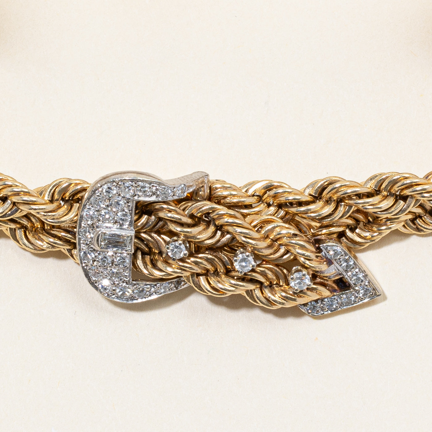 Bracelet à boucle de ceinture en diamant | 0,42 ct | 6,5 po | 