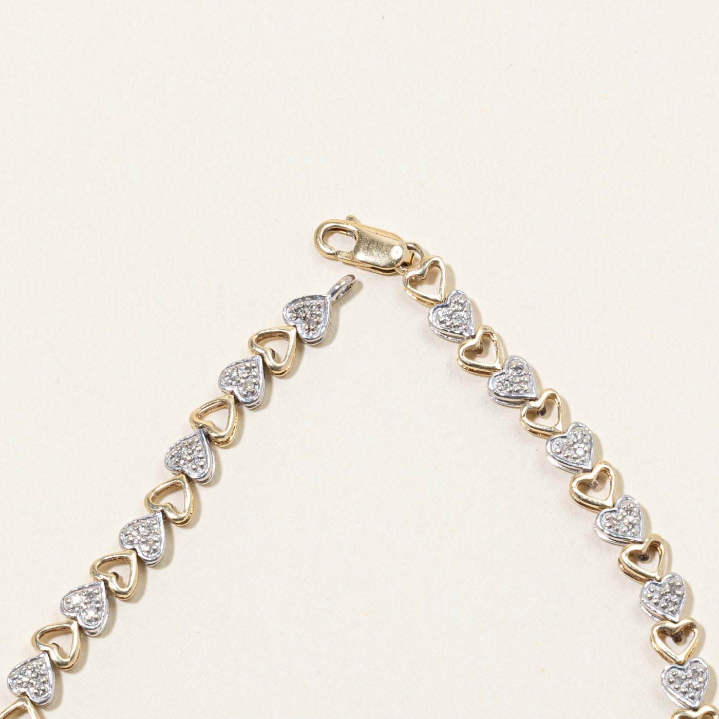 Diamond Heart Bracelet | 0.14ctw | 7.5