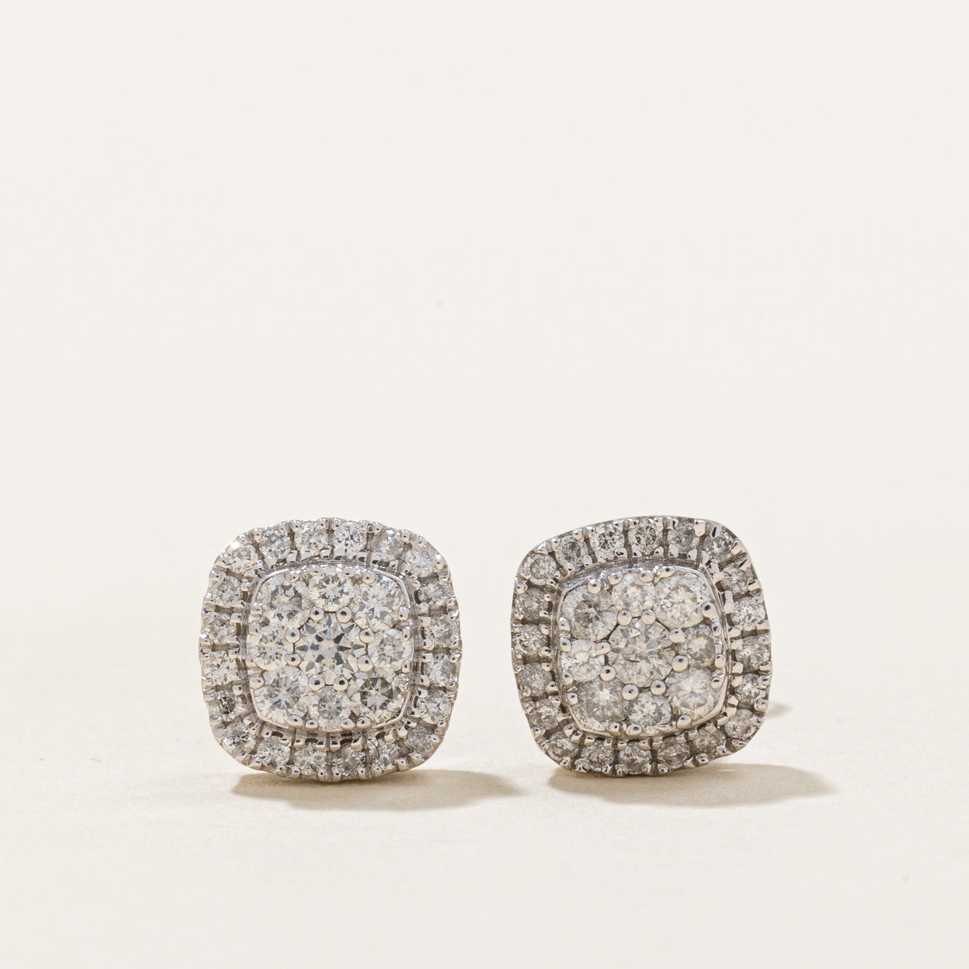Cluster Diamond Stud Earrings | 0.50ctw |