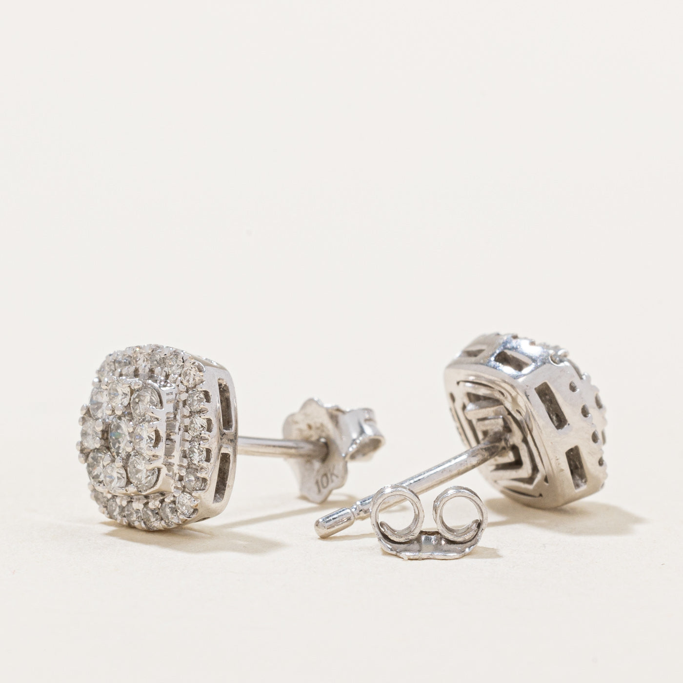 Cluster Diamond Stud Earrings | 0.50ctw |