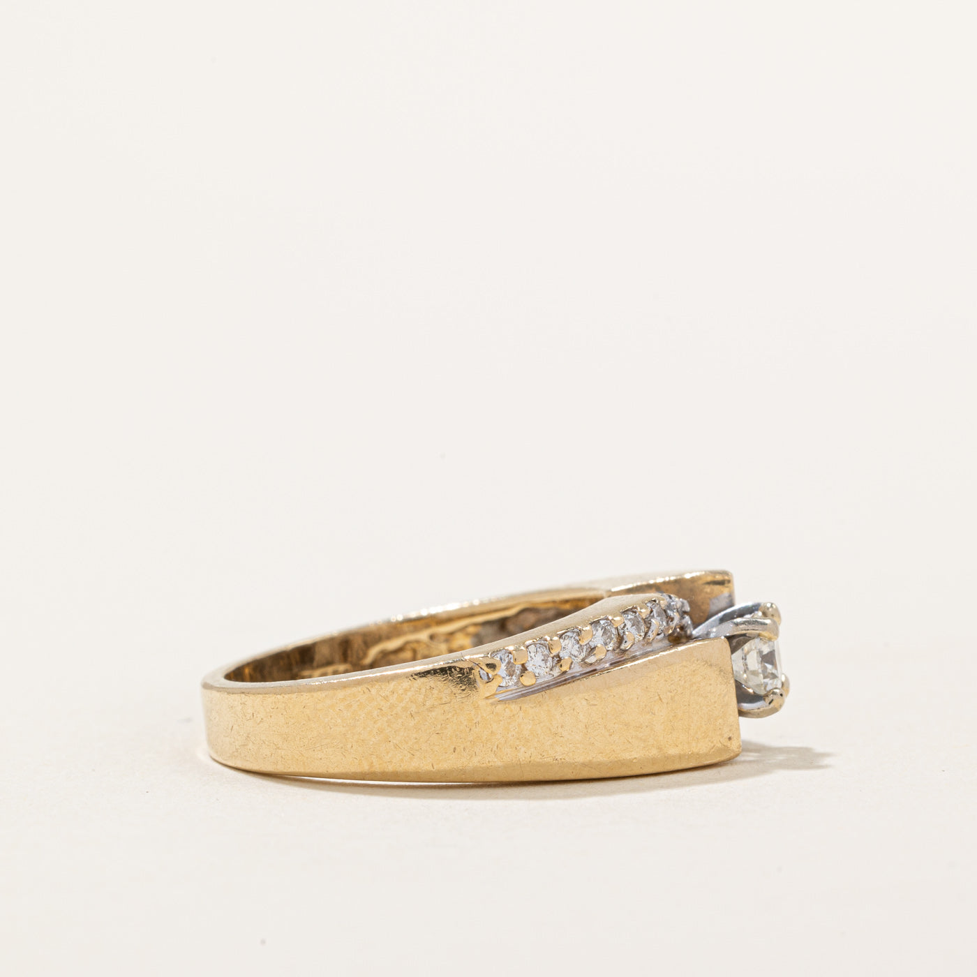 Solitaire with Accents Diamond Ring | 0.48ctw | SZ 6.75 |