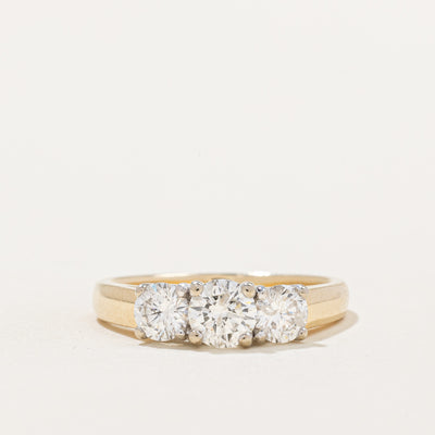 Three Stone Diamond Ring | 0.98ctw | SZ 6 |