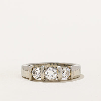 Three Stone Diamond Ring | 0.64ctw | SZ 5 |