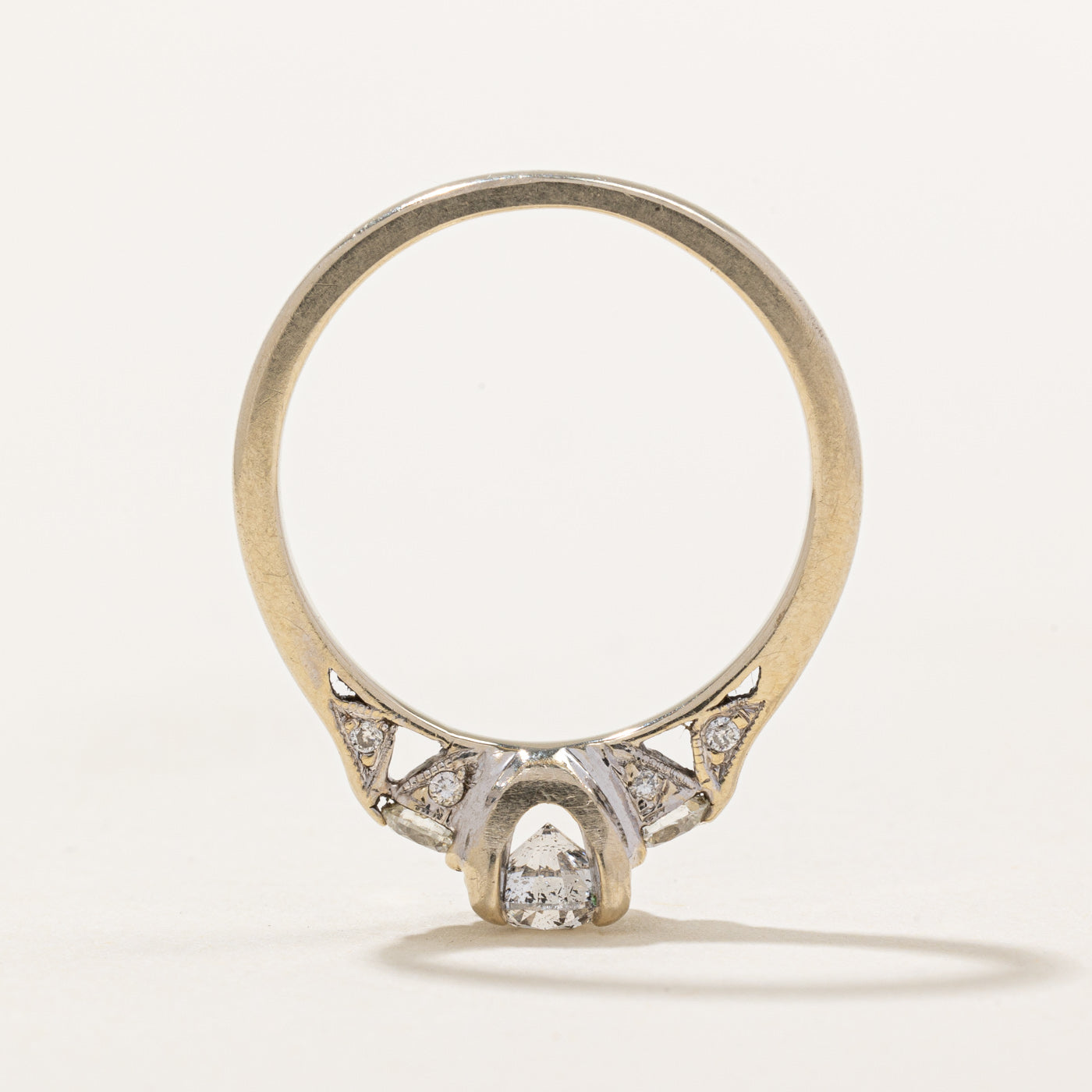 Prong Set Diamond Wedding Ring Set | 0.83ctw | SZ 5.75 |