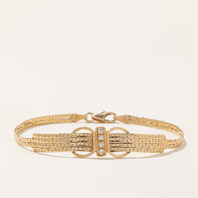 Four Stone Diamond Bracelet | 0.09ctw | 7