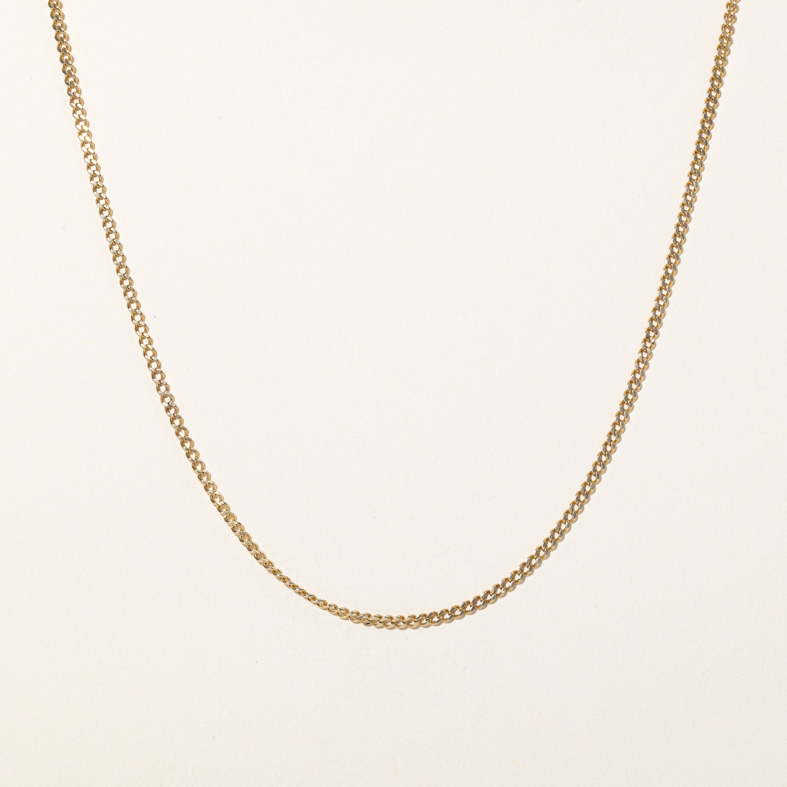 9k Yellow Gold Curb Chain | 18" |