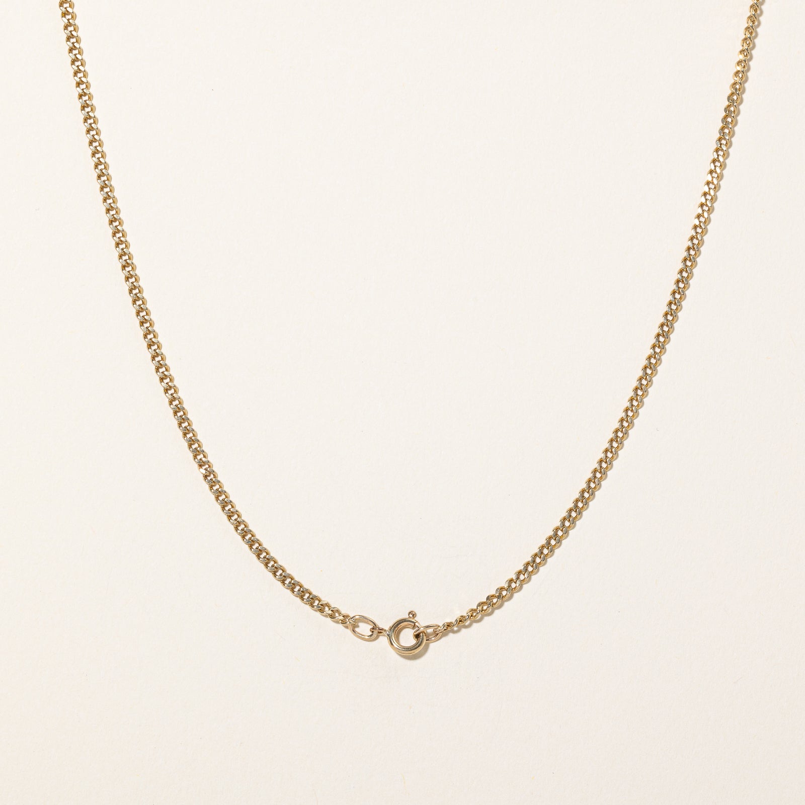 9k Yellow Gold Curb Chain | 18" |