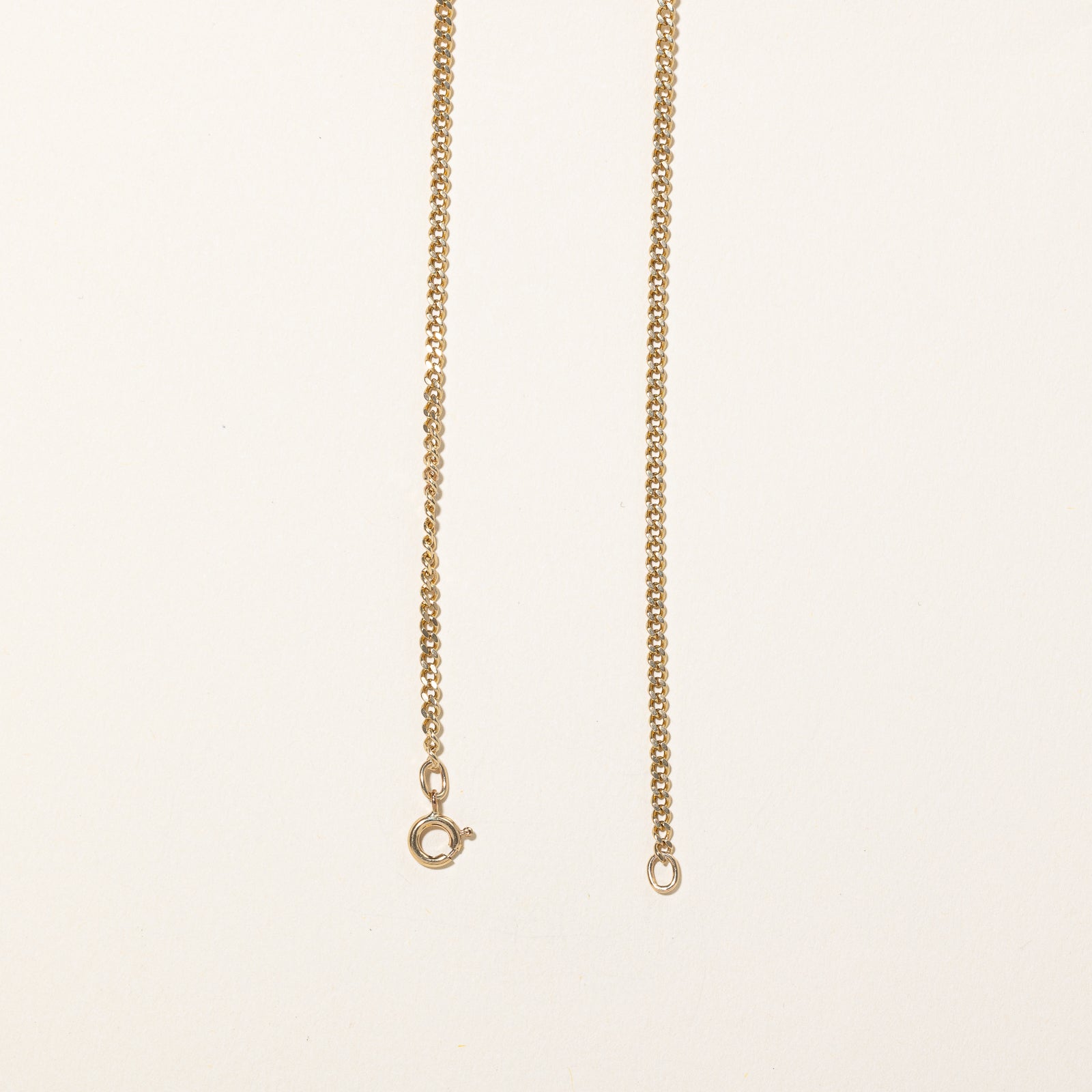 9k Yellow Gold Curb Chain | 18" |