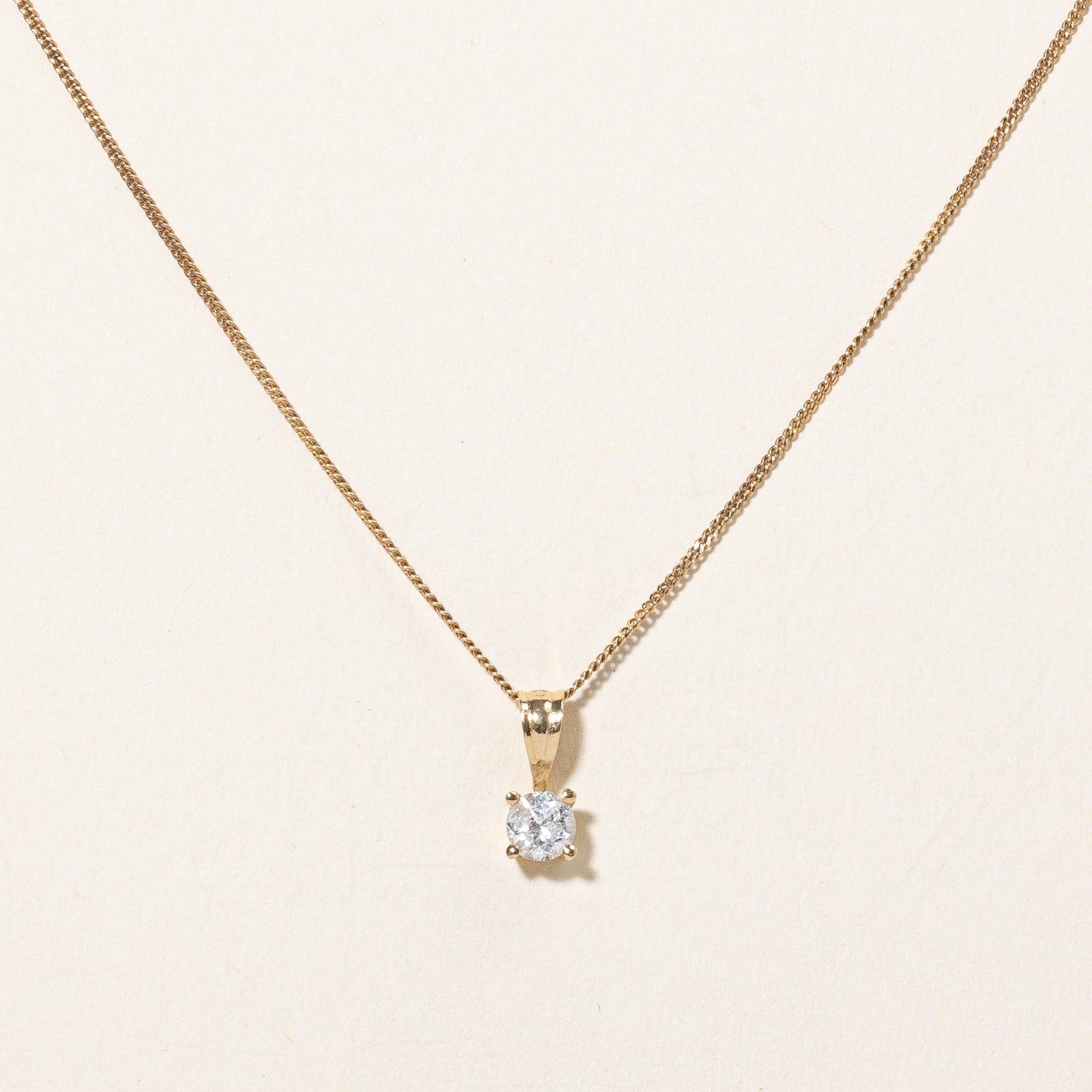 Diamond Pendant & Necklace | 0.26ct | 17.5" |