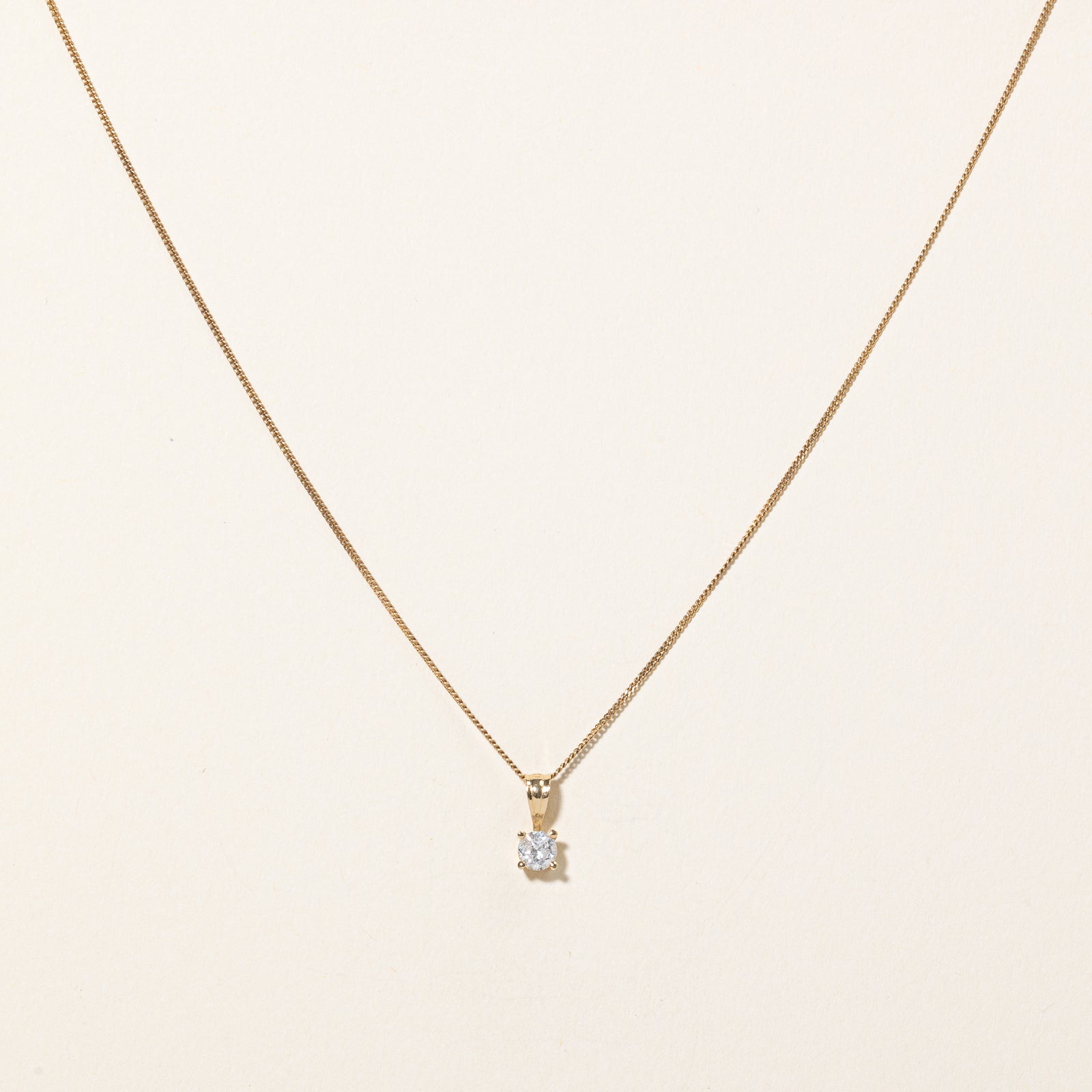 Diamond Pendant & Necklace | 0.26ct | 17.5" |