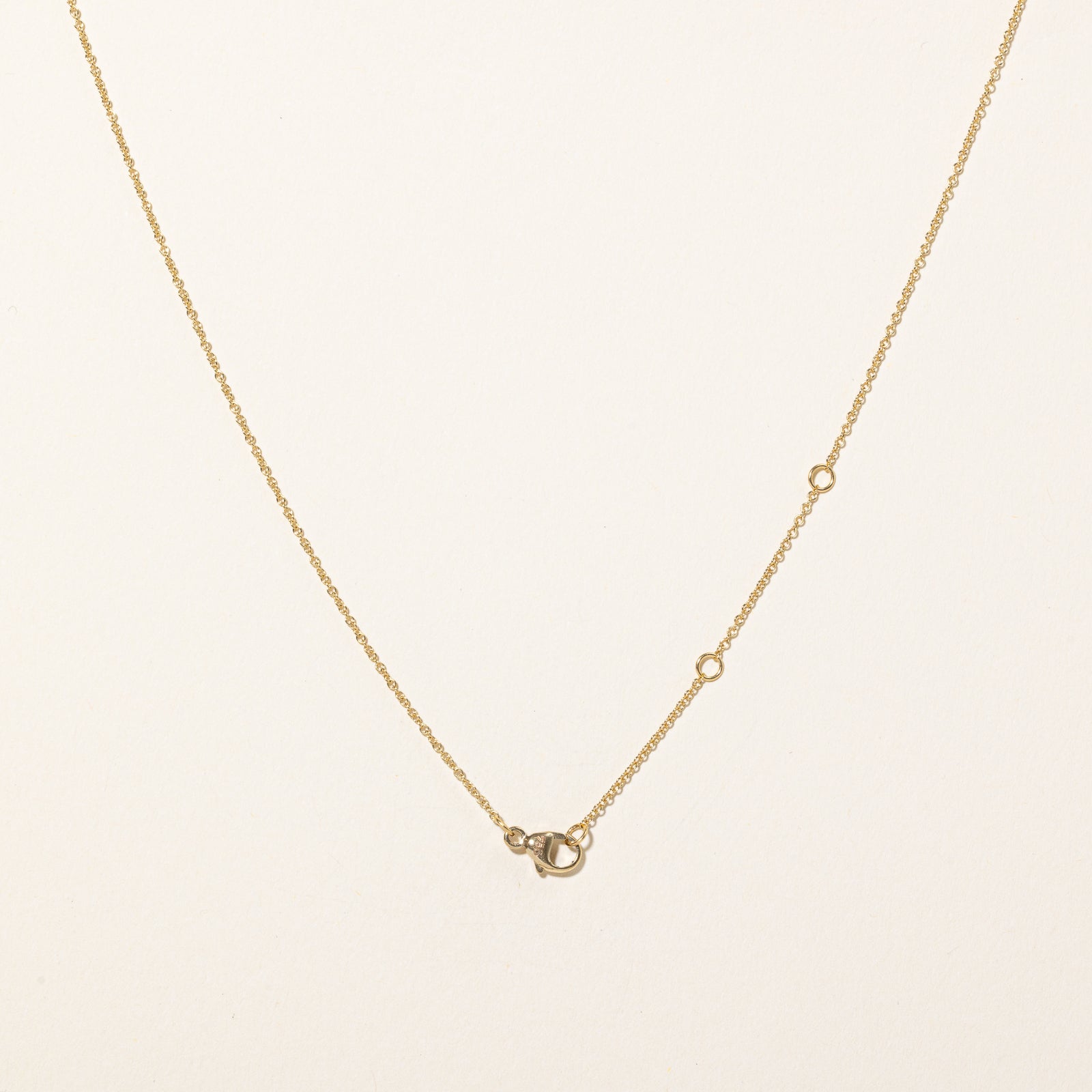 Diamond 'R' Pendant & Necklace | 0.01ctw | 18" |