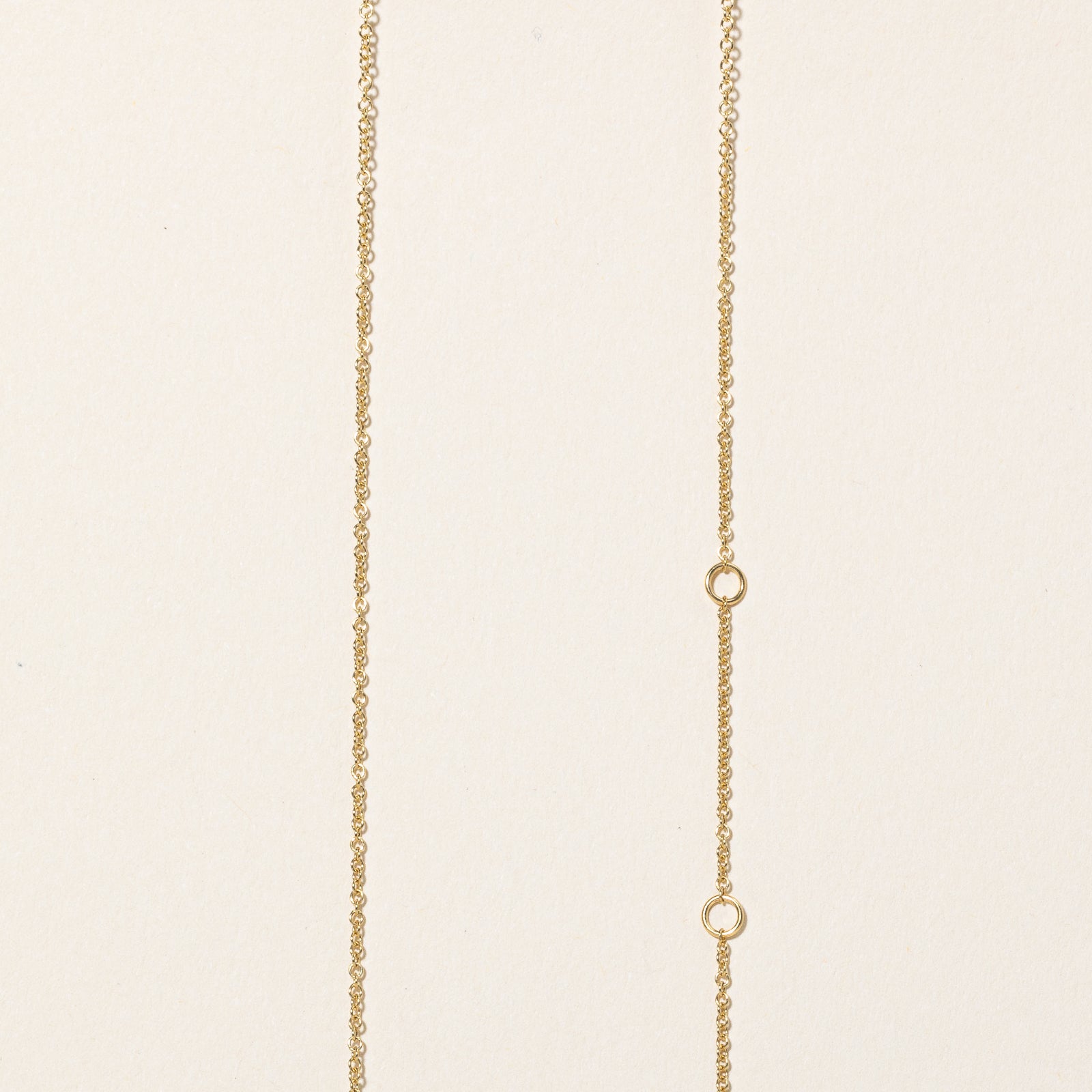 Diamond 'R' Pendant & Necklace | 0.01ctw | 18" |