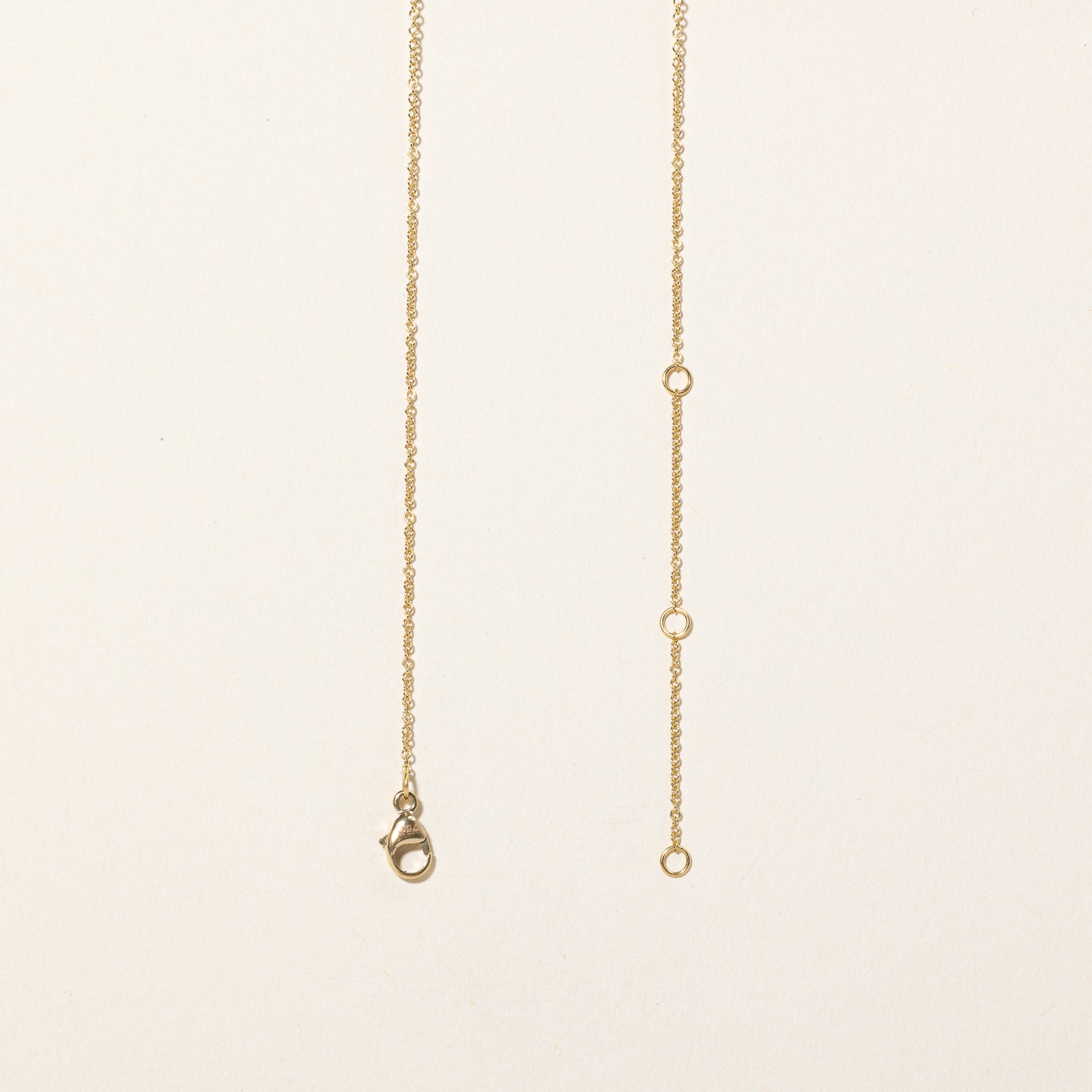 Diamond 'R' Pendant & Necklace | 0.01ctw | 18" |