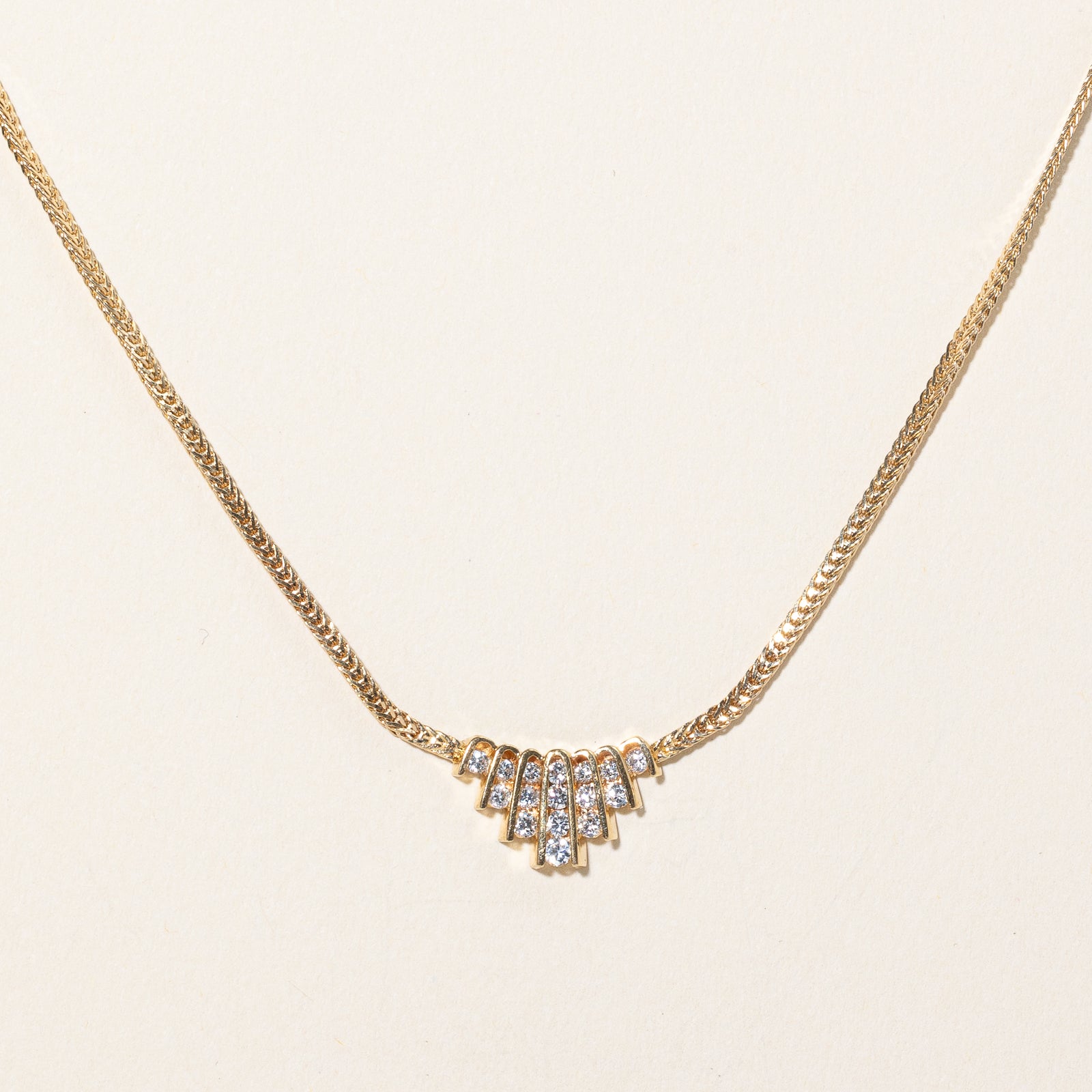 Diamond Pendant Necklace | 0.32ctw | 17" |
