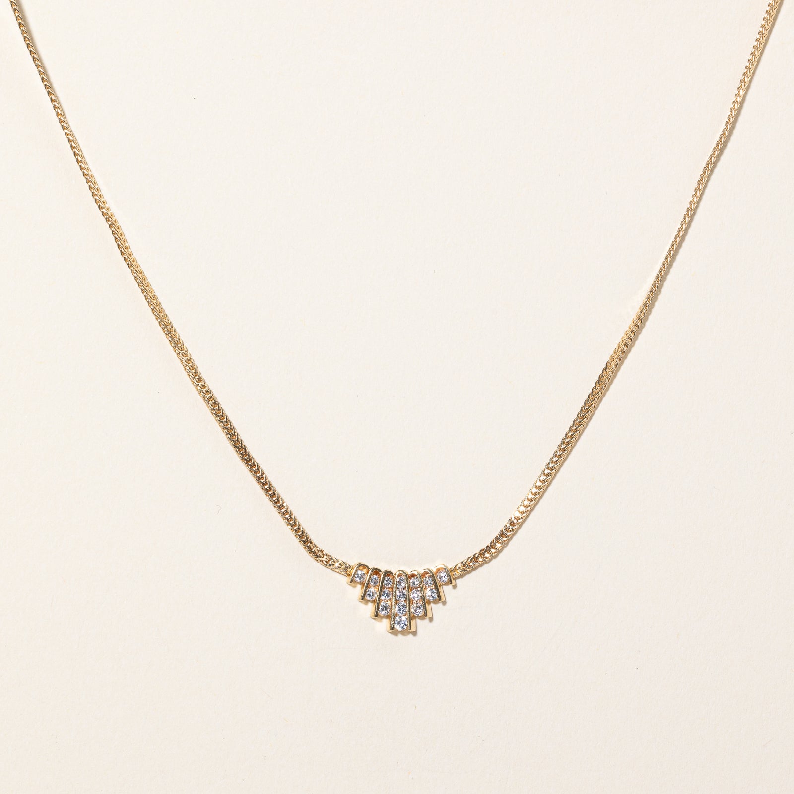 Diamond Pendant Necklace | 0.32ctw | 17" |