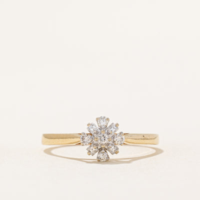 High Set Diamond Cluster Ring | 0.24ctw | SZ 8.75 |