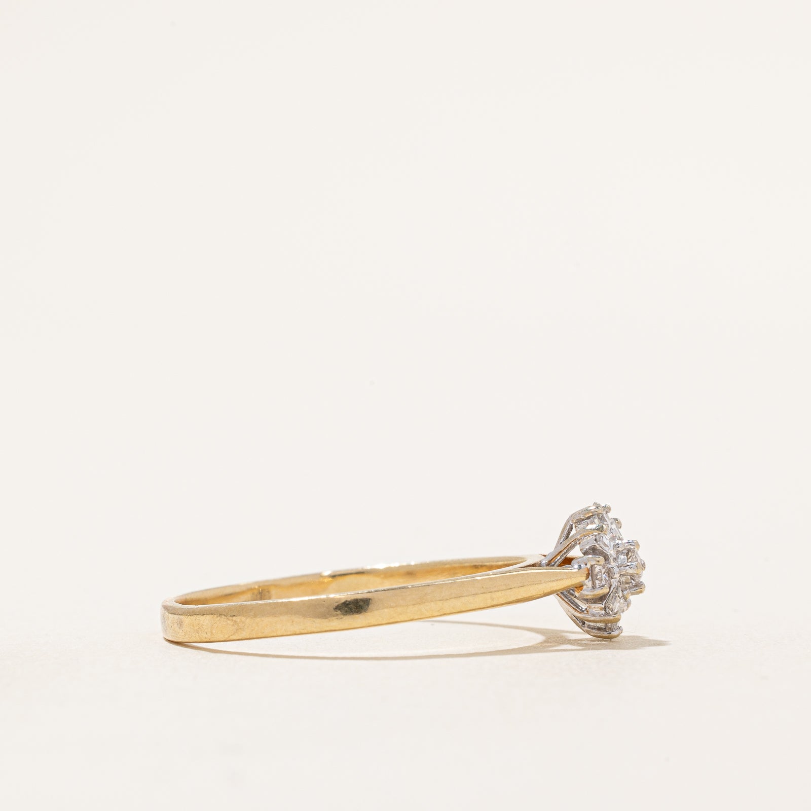 High Set Diamond Cluster Ring | 0.24ctw | SZ 8.75 |