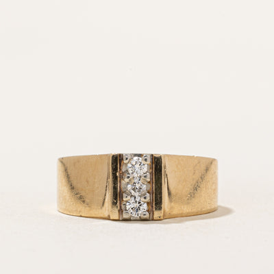 Three Stone Diamond Ring | 0.11ctw | SZ 5 |