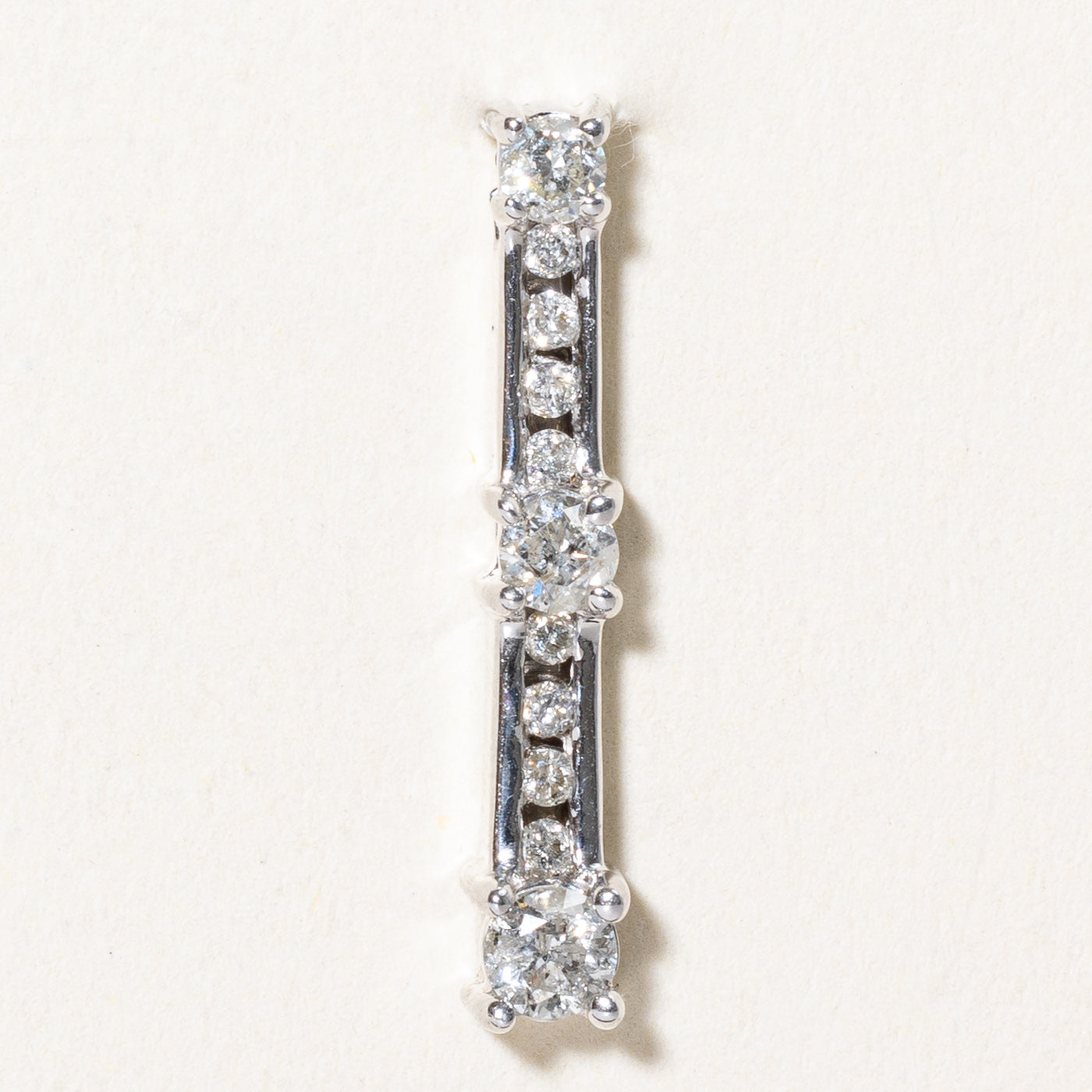Diamond Column Pendant | 0.50ctw