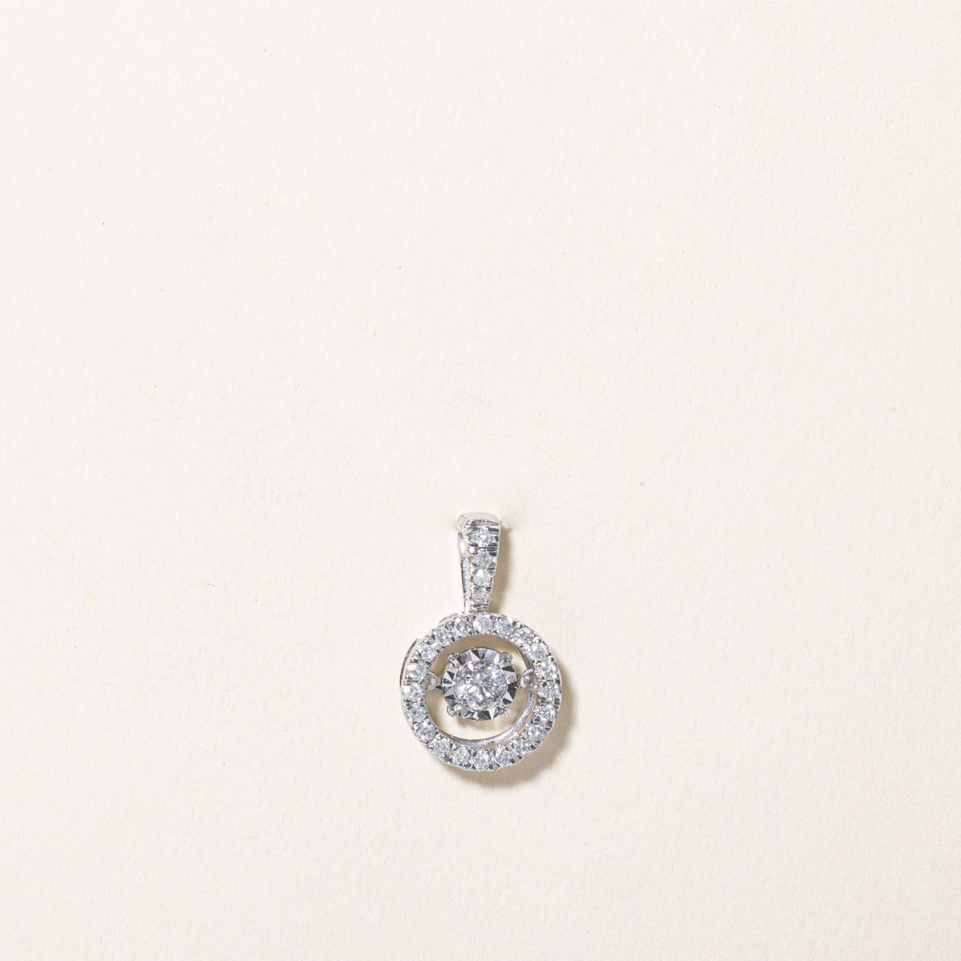 Diamond Open Halo Pendant | 0.33ctw |