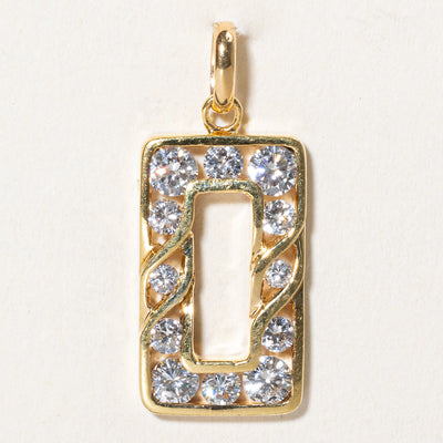 Diamond Rectangle Pendant | 0.81ctw |