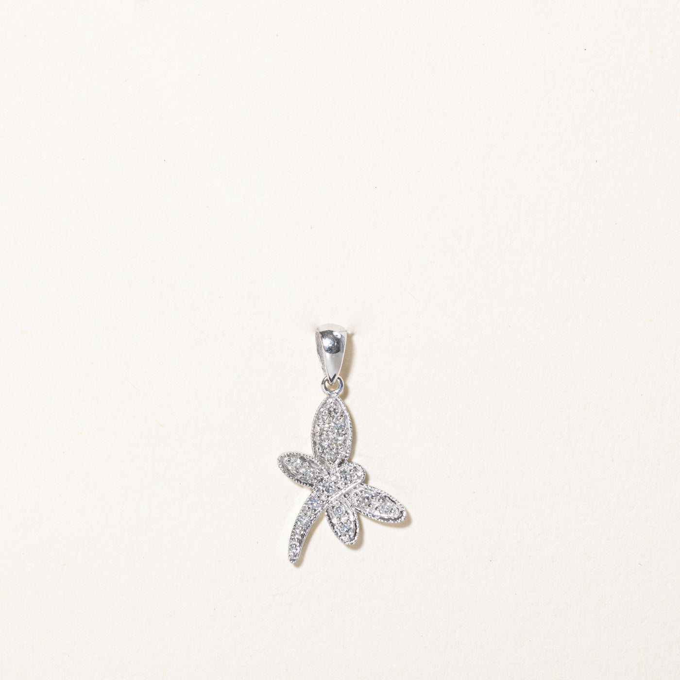 Diamond Dragonfly Pendant | 0.11ctw |