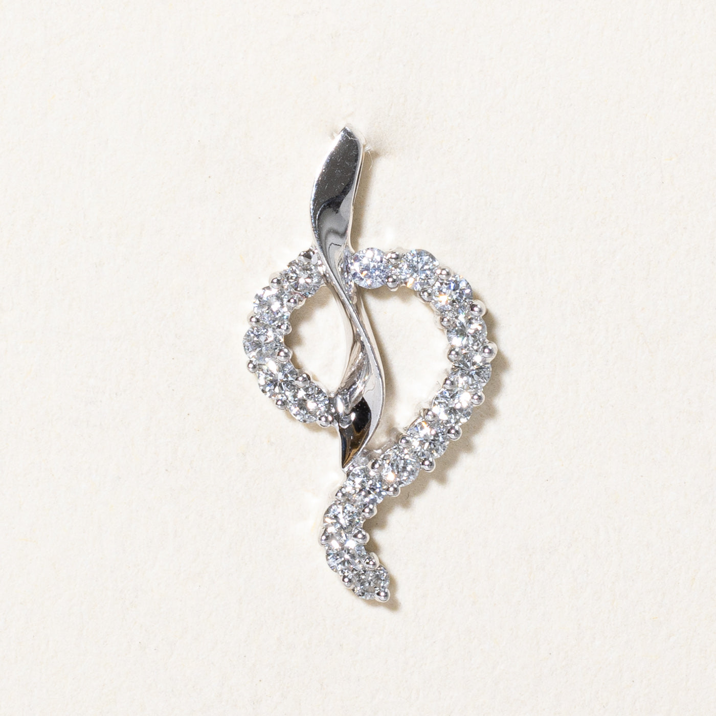 Diamond Swirl Design Pendant | 0.30ctw |