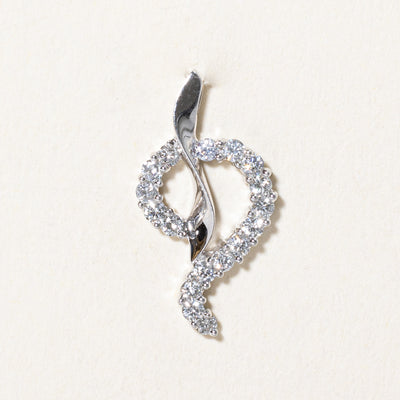 Diamond Swirl Design Pendant | 0.30ctw |