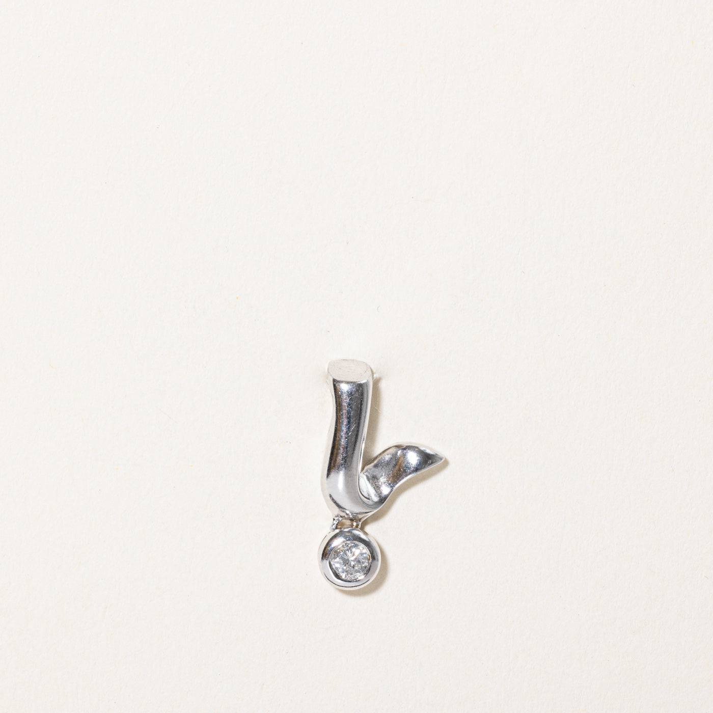 Bezel Set Diamond Abstract Pendant | 0.16ct |
