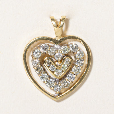 Diamond Heart Pendant | 0.59ctw |
