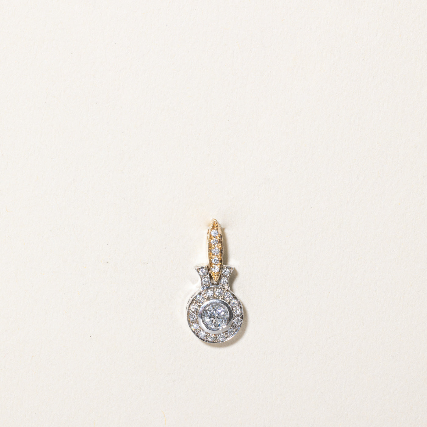 Diamond Halo Pendant | 0.33ctw |