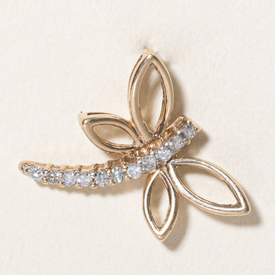 Diamond Dragonfly Pendant | 0.16ctw |