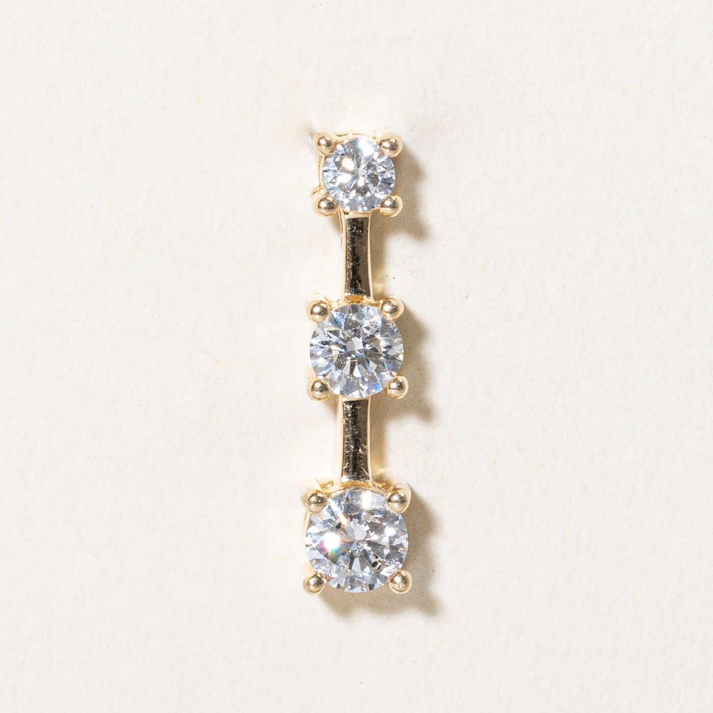 Diamond Column Pendant | 0.48ctw