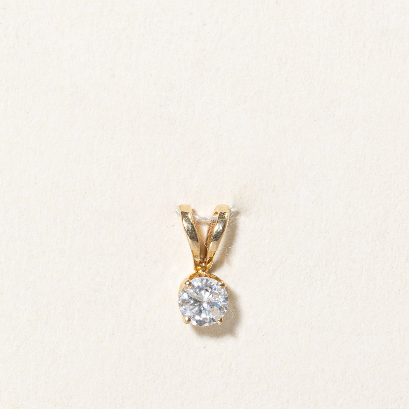 Solitaire Diamond Pendant | 0.14ct |