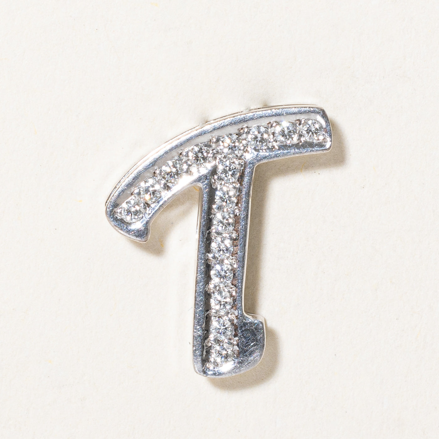 Diamond 'T' Initial Pendant | 0.15ctw |