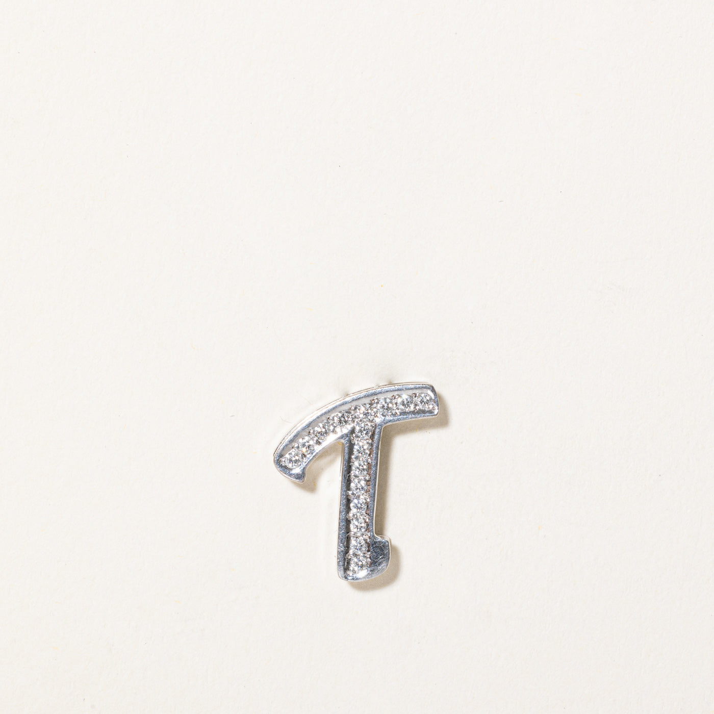 Diamond 'T' Initial Pendant | 0.15ctw |