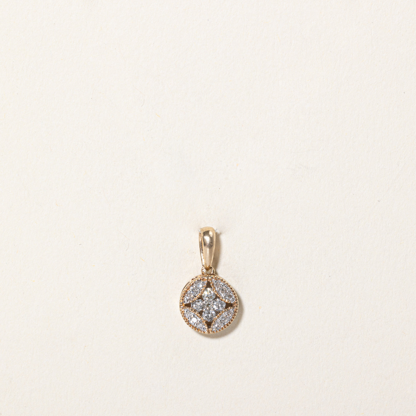 Diamond Cluster Pendant | 0.17ctw |