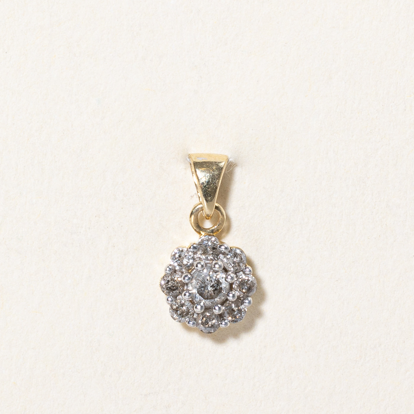 Pendentif en grappe de diamants | 0,24 ct | 
