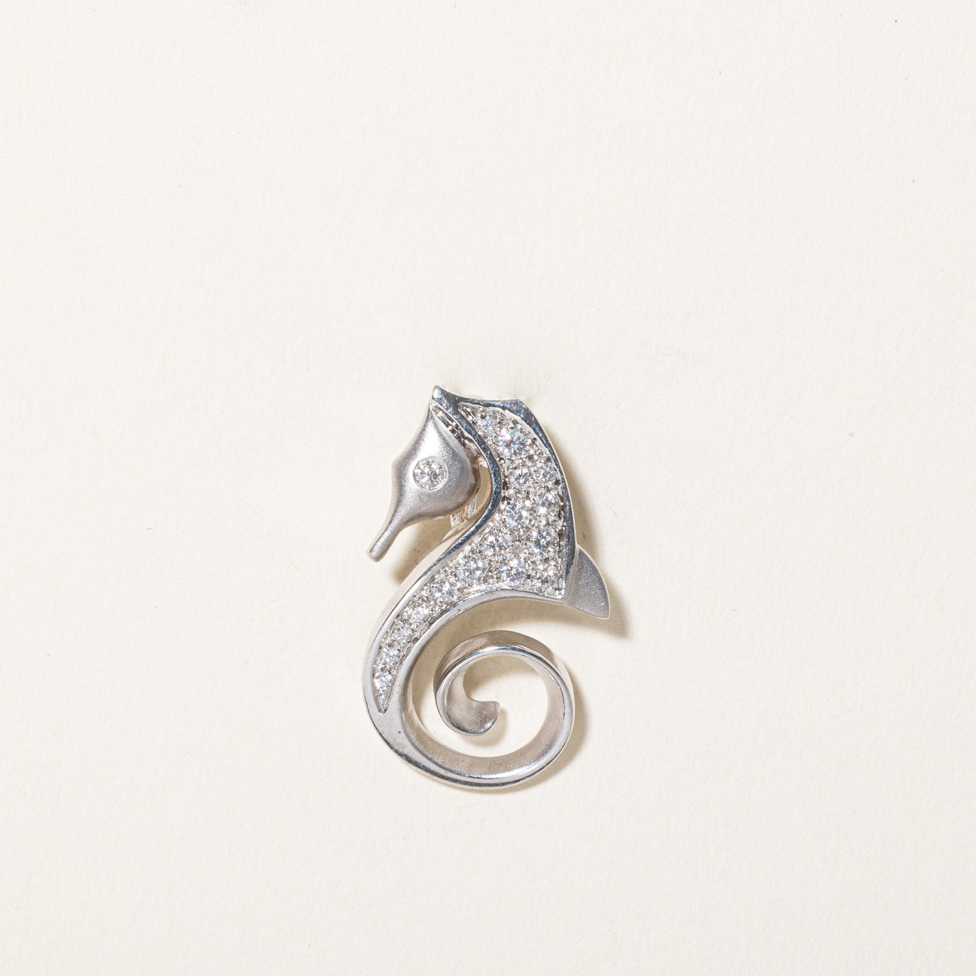 Diamond Sea Horse Pendant | 0.27ctw |