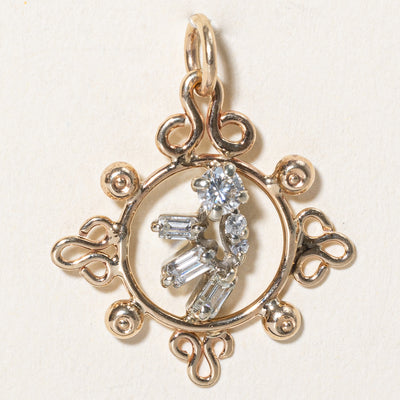 Diamond Ornate Design Pendant | 0.39ctw |