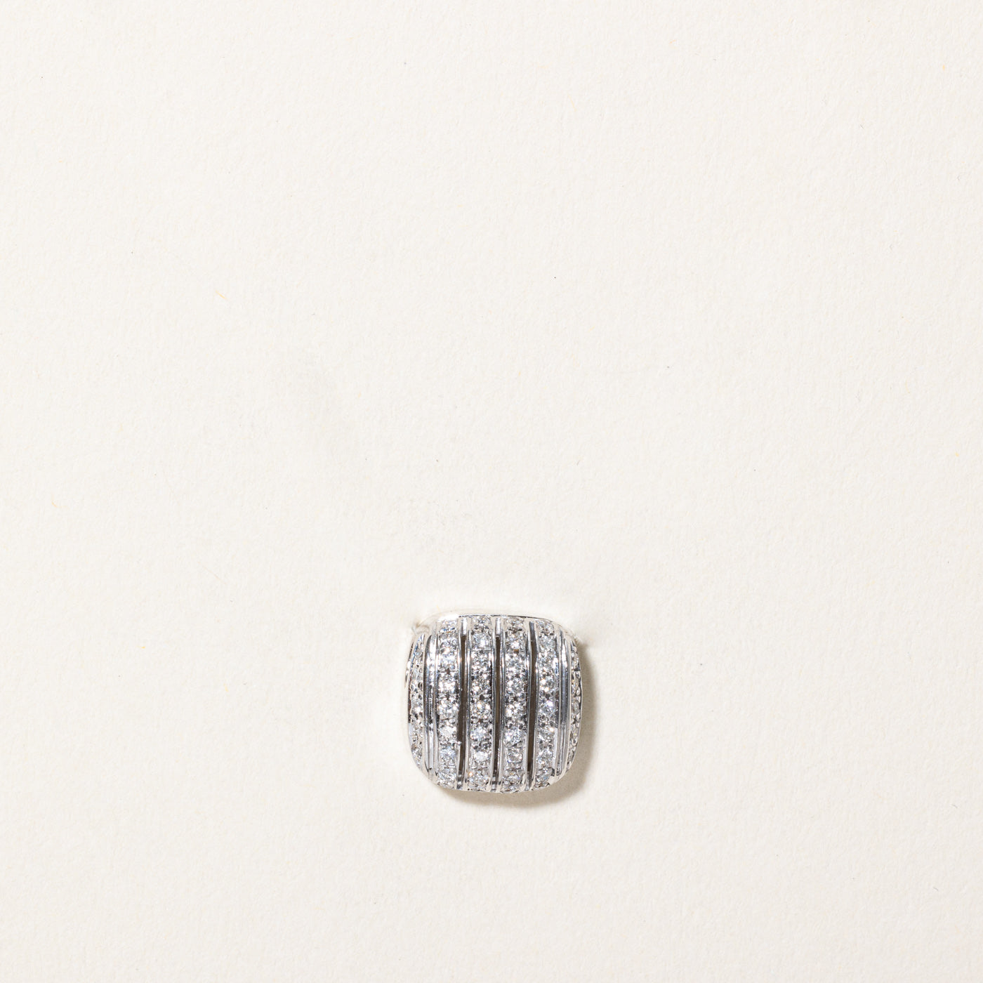 Diamond Lined Square Pendant | 0.18ctw |