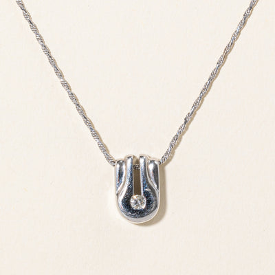 Diamond Pendant Necklace | 0.07ct | 16