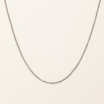 10k White Gold Wheat Chain | 18