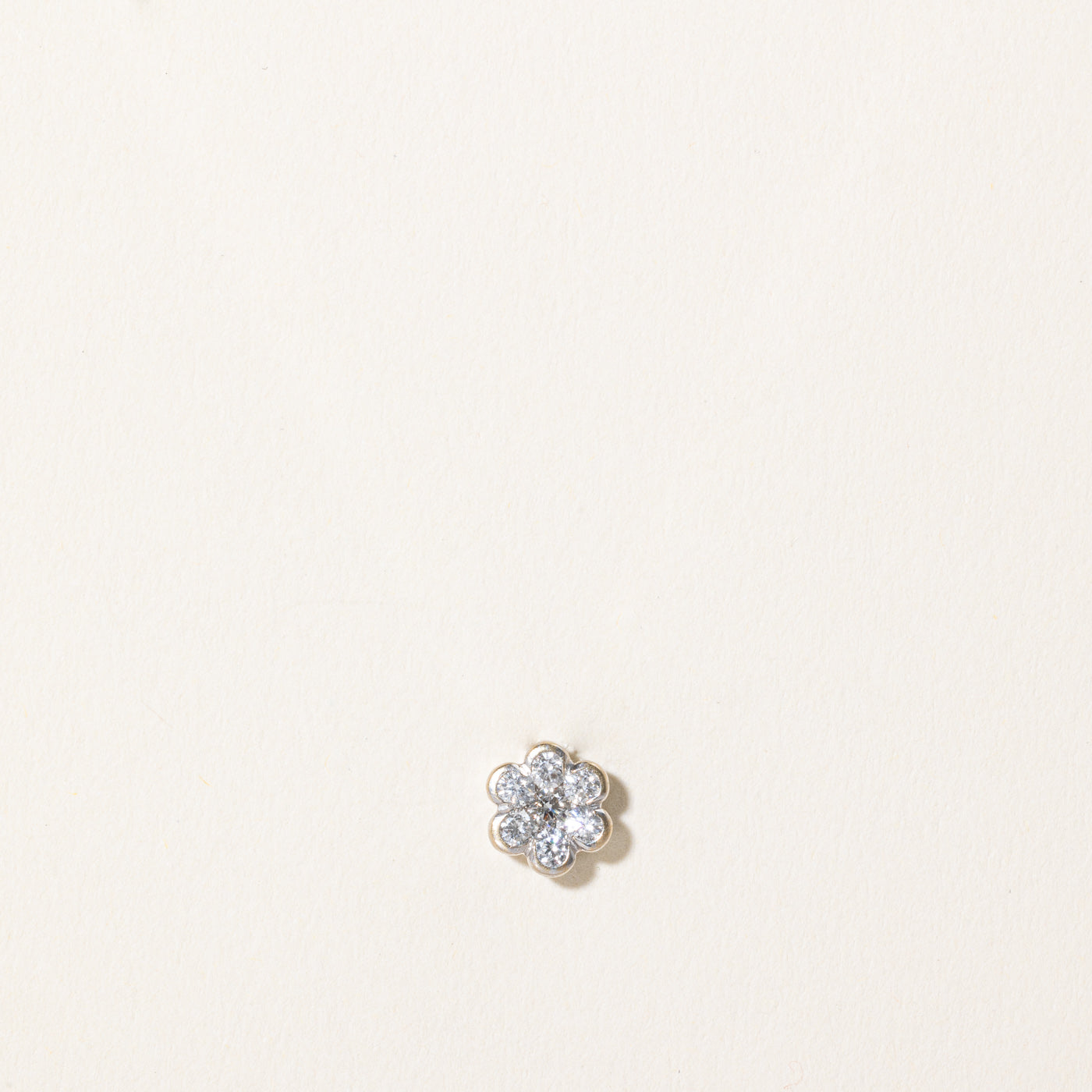 Diamond Cluster Flower Pendant | 0.30ctw |