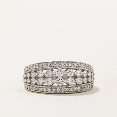Diamond Cocktail Ring | 0.90ctw | SZ 7 |