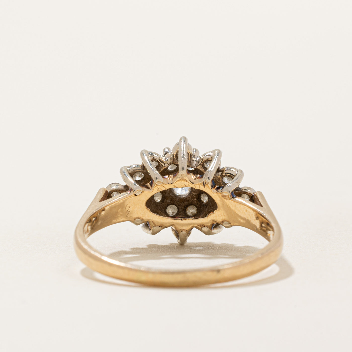 Diamond Cluster Cocktail Ring | 0.92ctw | SZ 9.5 |
